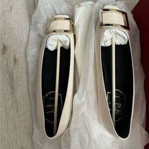 Trompette Metal Buckle Ballerinas in Patent Leather